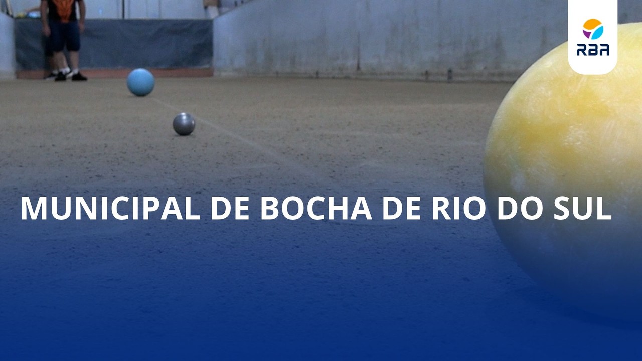 Municipal de bocha de Rio do Sul. Finais das séries ouro e prata estão marcadas