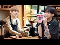 BTS making Yummy Coffee  😋 ☕️  // Hindi dub