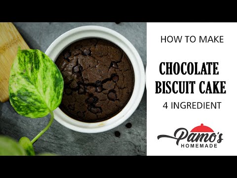 Chocolate Biscuit Cake | 4 Ingredient | Eggless Chocolate Cake Recipe | Pamo's Homemade