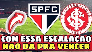 HENAN CRESPO FAZ ESCALAÇÃO O QUE PODE COMPLICAR O SÃO PAULO DIANTE DO INTERNACIONAL 