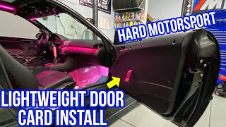 E46 track build Lightweight Door Panel Set -  HARD motorsport BMW E46 door card Weight reduction mod