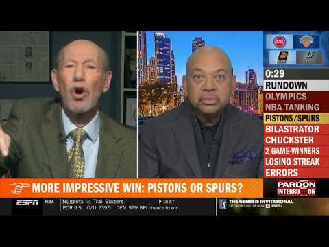 Pardon the Interruption | More impressive win: Pistons or Spurs? - Michael Wilbon