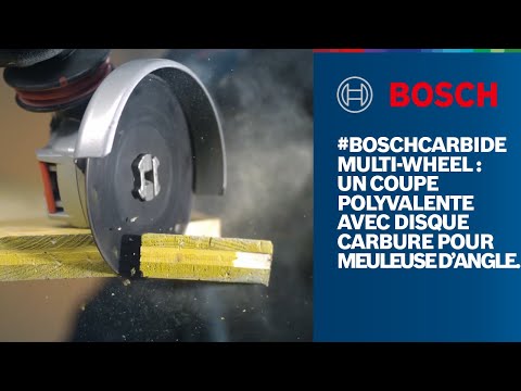 #BOSCHCARBIDE Multi-Wheel : un coupe polyvalente avec disque carbure pour meuleuse d’angle