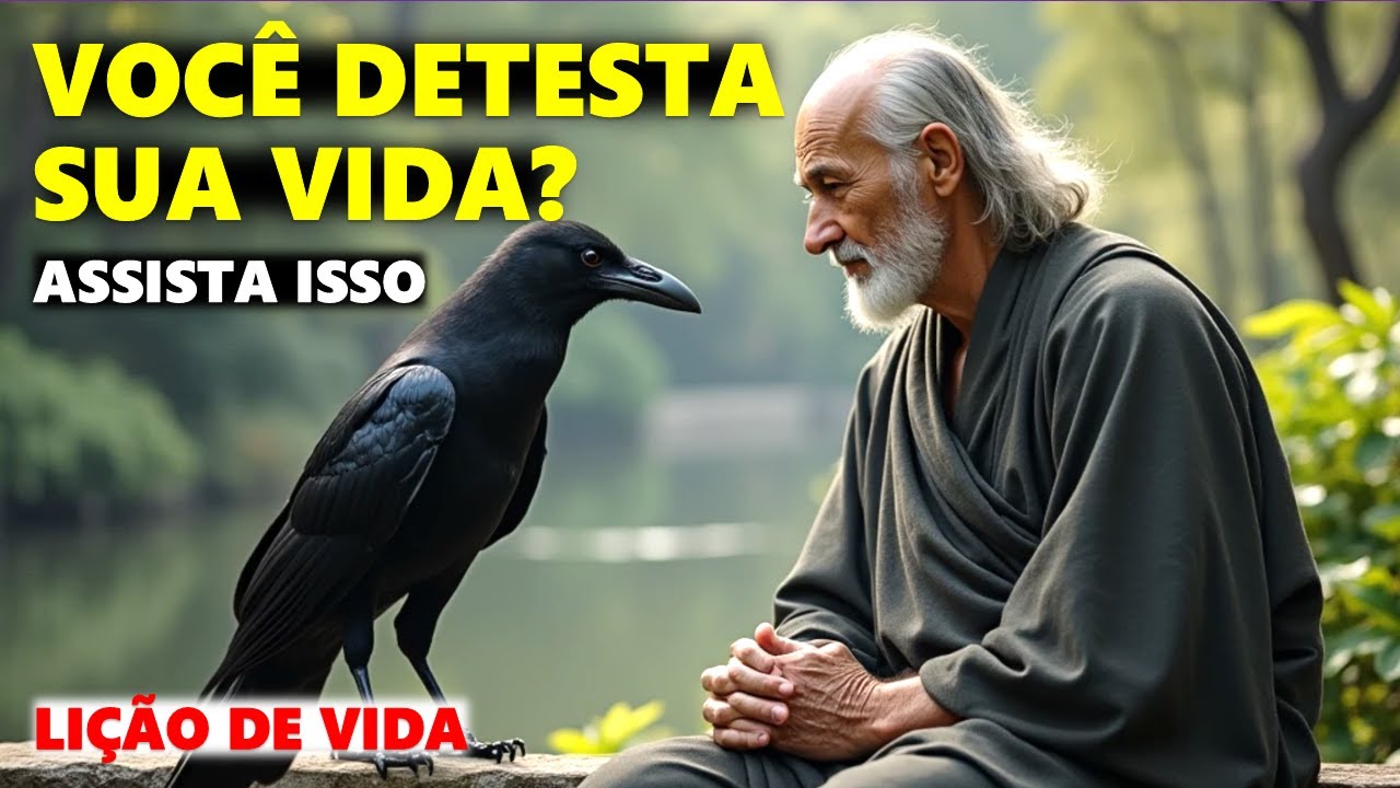 Quando Você Se Sentir Infeliz, Apenas Ouça Esta História - Conto Motivacional do Sábio e o Corvo