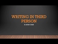 How to Write in Third Person