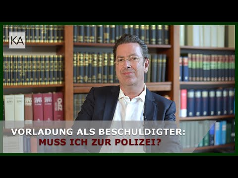 Vorladung als Beschuldigter: Muss ich zur Polizei? Strafverteidiger München