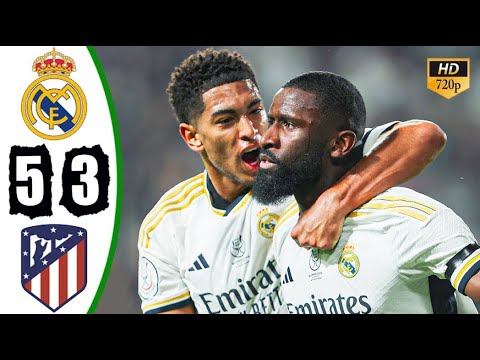 Real Madrid 5 3 Atletico Madrid Extended Highlights & All Goals🔥   