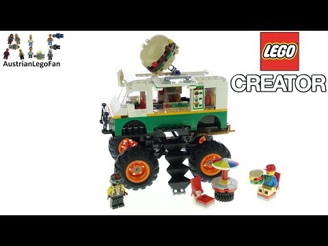 Конструктор LEGO Creator 3в1 «Грузовик Монстрбургер» 31104 / 499 деталей