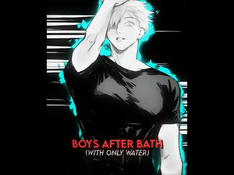 Boys After Bath Edit ???? #shorts #anime #viral #jujutsukaisen #edit #gojo #manga