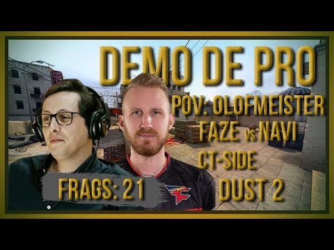 [PT] zorlaK Analisa: PoV OLOFMEISTER -FAZE vs NAVI - DUST 2 (CT SIDE) [Demo de Pro]