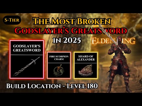 Godslayer's Greatsword Best Build 2025 Elden Ring Tutorial & Location Legendary Black Flame Sword