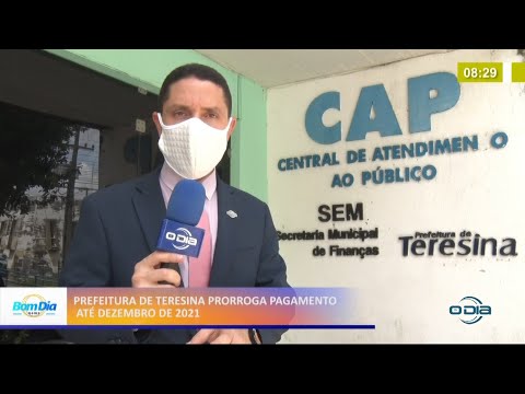 Prefeitura de Teresina prorroga pagamento do IPTU até o mês de Dezembro de 2021