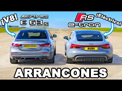 Audi RS e-tron GT vs AMG E63 S: ARRANCONES *EV vs V8*