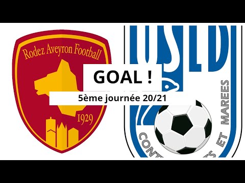 Rodez AF - Dunkerque [(1)-0] GOAL 21' (Malaly Dembele) 5ème journée 2020/21