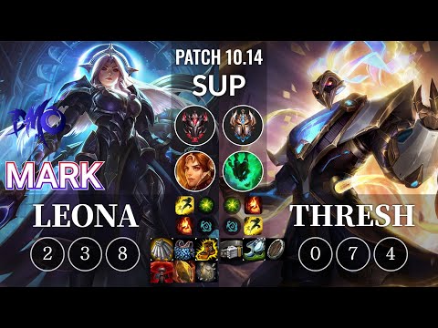 DMO Mark Leona vs Thresh Sup - KR Patch 10.14