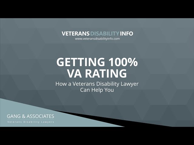 Getting 100% VA Rating