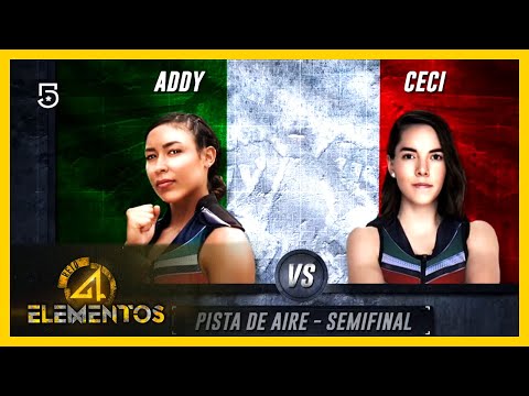 🔥💧 Addy Vs Ceci en la semifinal del reto aire 🌬️🏔️ | Reto 4 Elementos | Canal 5