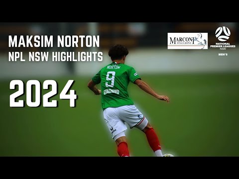 Maksim Norton | NPL NSW Boys Youth League 1 | U18 | Football Highlights (2024)