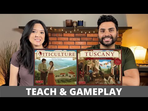Viticulture + Tuscany Expansion - Teach & Playthrough