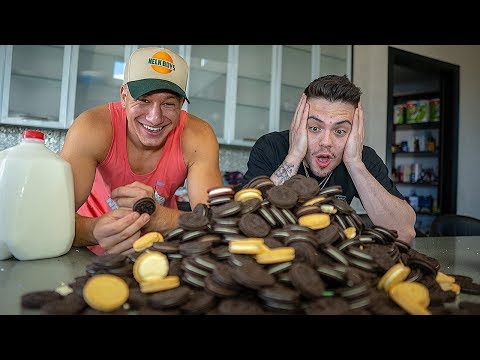 Attempting to EAT 200 OREOS w/ SteveWillDoIt!!