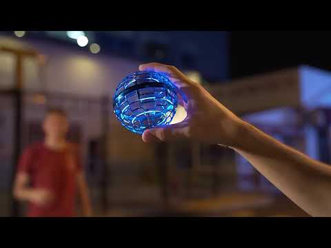 Видео обзор: Летающий шар спиннер светящийся FlyNova pro Gyrosphere игрушка мяч бумеранг