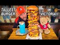 No Amateur Had Eaten HALF of Famished Wolf's 15-Patty "Skyscraper" Bacon Cheeseburger Challenge!!