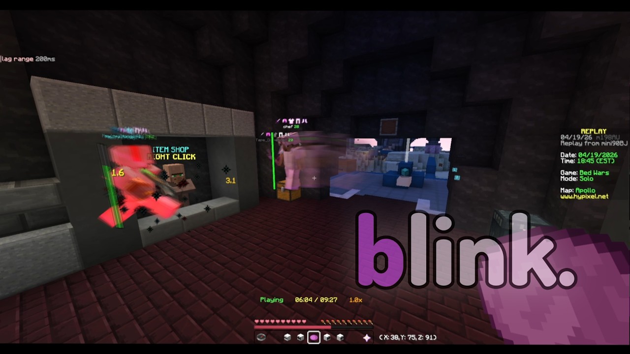 infinite blink with raven b4