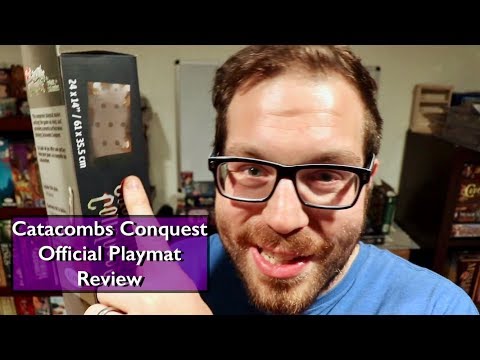 The Cardboard Herald reviews - Lenore’s Cave Official Playmat for Catacombs Conquest