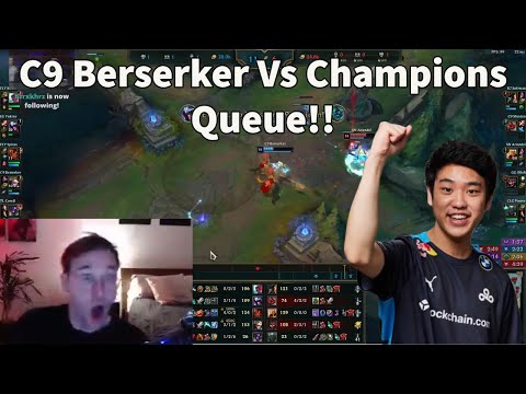 Kobe Reacts To C9 Berserker Making An INSANE PLAY In Champions Queue!!