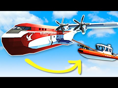 DELIVERING A SHIP BY PLANE! - Stormworks Gameplay