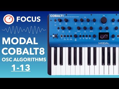 Modal Electronics COBALT8 Oscillator Algorithms 1 - 13 Walkthrough (RAW Sounds)