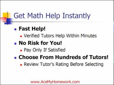 Emergency Math Help With Instant Print