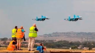 Ukraine Su-27 Flankers at Malta International Airshow 2016