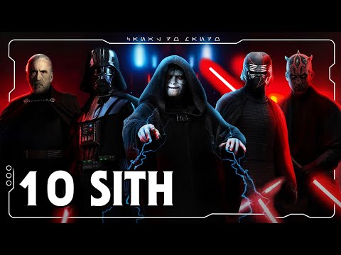 OS 10 SITH MAIS PODEROSOS EM STAR WARS | Canal do Mando