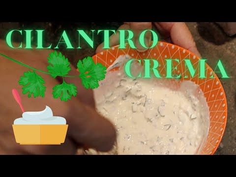 How To Make Cilantro Lime Crema