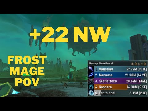 +22 NW Frost Mage POV 15.1k DPS (Necrotic Wake)