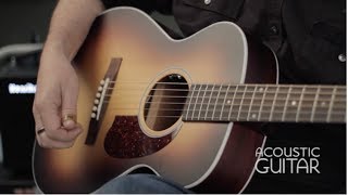 Video thumbnail for New Gear: Guild M-40E Troubadour Acoustic Review by Acoustic Guitar Magazine