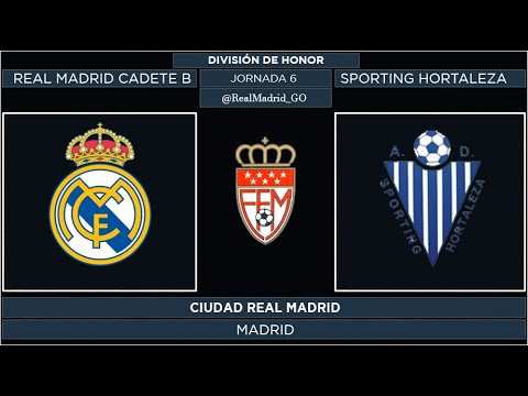 Real Madrid Cadete B - Sporting Hortaleza | División de Honor Cadete 2021/22 | Jornada 6