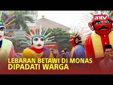 LEBARAN BETAWI HARI PERTAMA DI MONAS DIPADATI WARGA