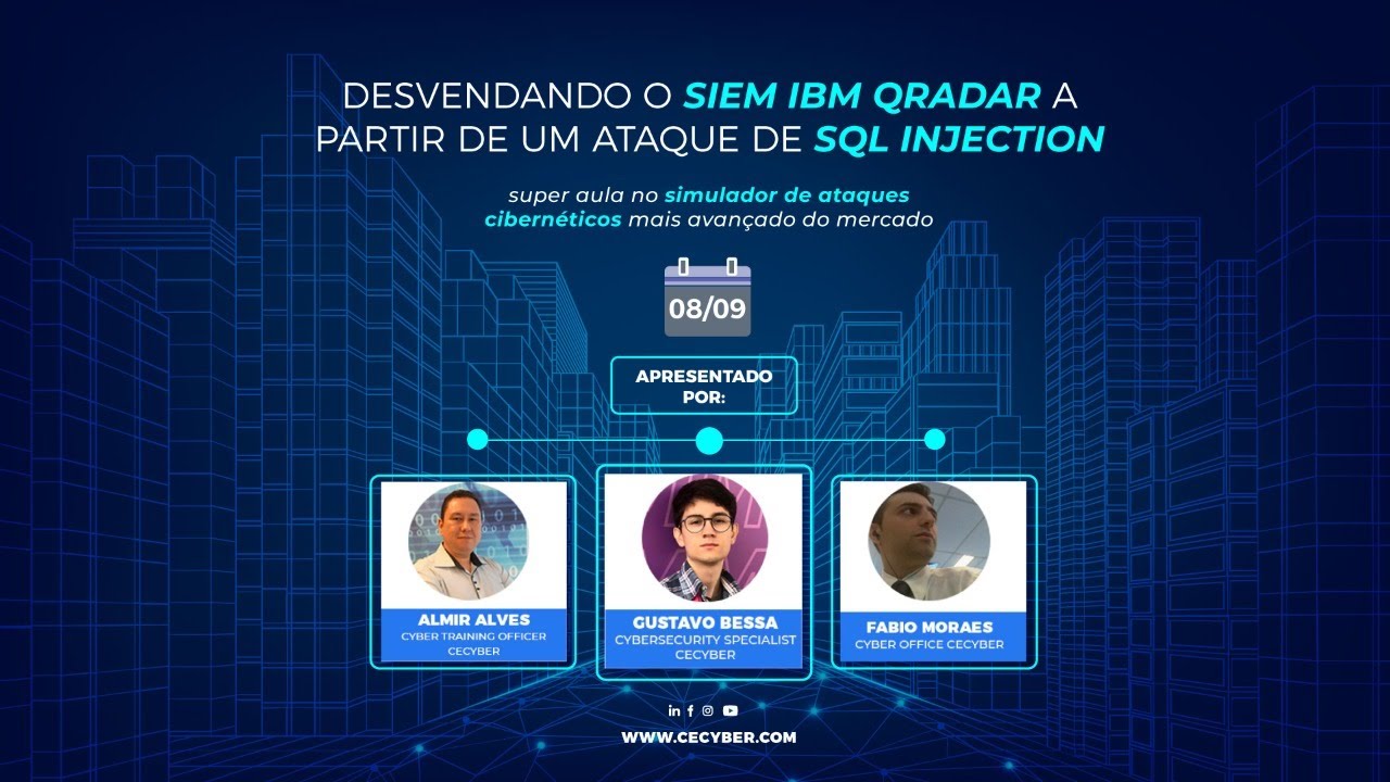 Super Aula de SIEM IBM QRadar dentro de um Simulador de Ataques