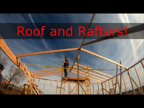 24x24 Dream Garage Rafters and Roof Framing