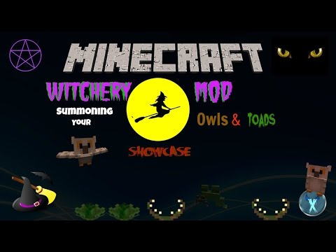 MINECRAFT: WITCHERY MOD SHOWCASE #6 - LEARNING TO SUMMON OWLS AND TOADS!