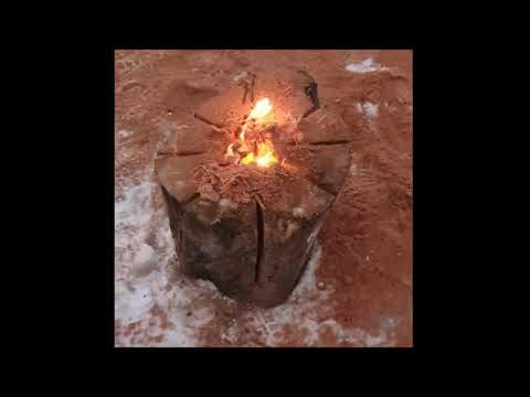 Костер "Финская свеча".  Как сделать.  Как горит.  Для чего нужна. Bonfire "Finnish candle"