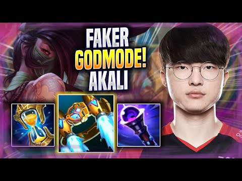 FAKER LITERALLY GOD MODE WITH AKALI! - T1 Faker Plays Akali MID vs Yone! | Season 2022