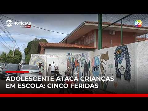 Adolescente ataca cinco crianças com canivete em escola de Ituiutaba (MG) | #SBTNotícias
