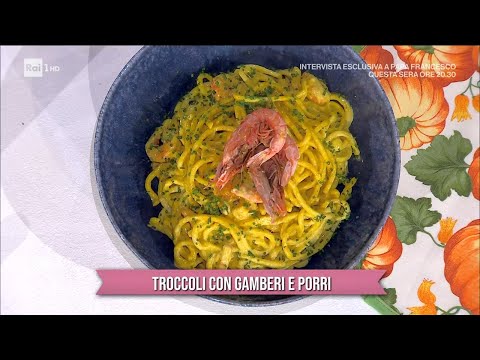Troccoli con gamberi e porri - ร sempre mezzogiorno 01/11/2023