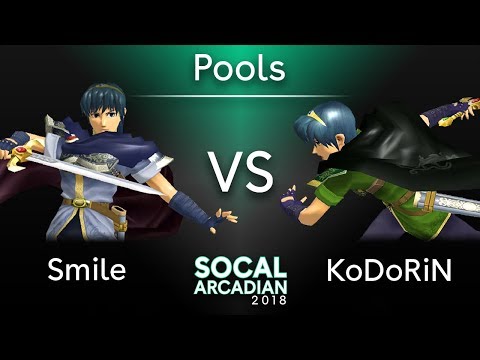SoCal Arcadian 2018 - Smile (Marth) VS KoDoRiN(Marth) - SSBM Pools