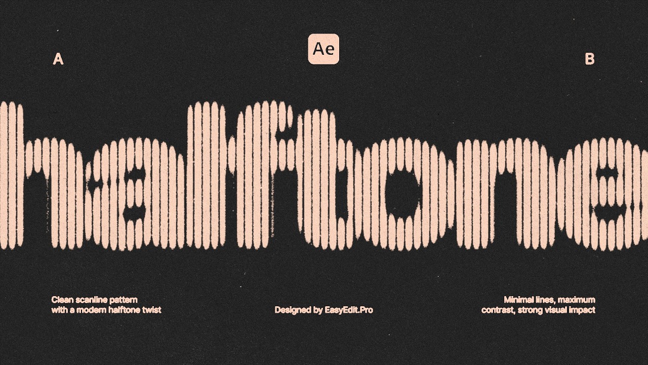 This Scanline Halftone Effect Looks Insane (After Effects)