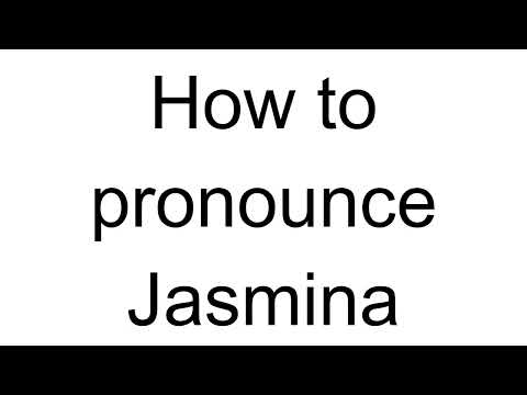 How to Pronounce Jasmina (Bosnian)