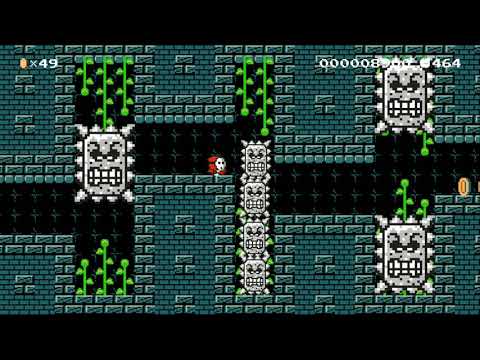 Shy Guy vs. The Thwomp Stomp by JohnnyZ - SUPER MARIO MAKER - NO COMMENTARY 1ay
